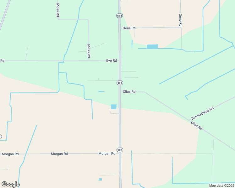 map of restaurants, bars, coffee shops, grocery stores, and more near 16034 Louisiana 685 in Erath