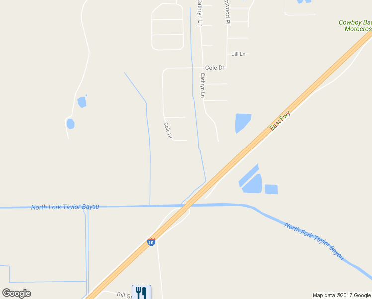 map of restaurants, bars, coffee shops, grocery stores, and more near 11320 Cole Dr in Beaumont