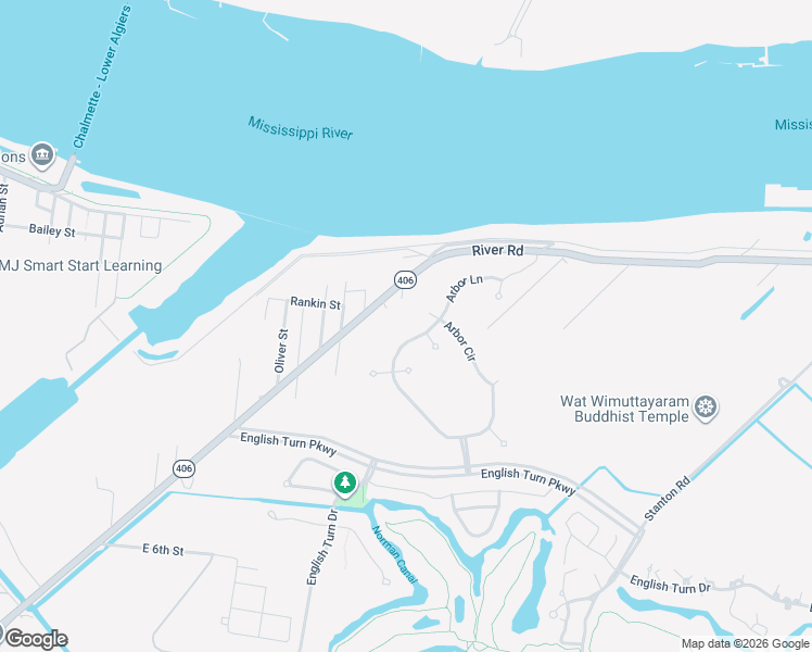 map of restaurants, bars, coffee shops, grocery stores, and more near 10 Azalea Place in New Orleans
