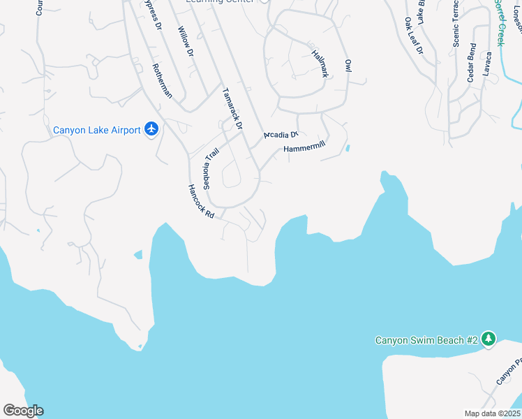 map of restaurants, bars, coffee shops, grocery stores, and more near 1447 Tamarack Drive in Canyon Lake