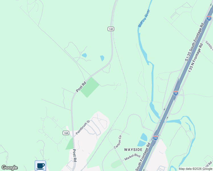 map of restaurants, bars, coffee shops, grocery stores, and more near 2300 Post Road in San Marcos