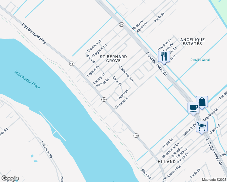 map of restaurants, bars, coffee shops, grocery stores, and more near 2016 Francis Avenue in Violet
