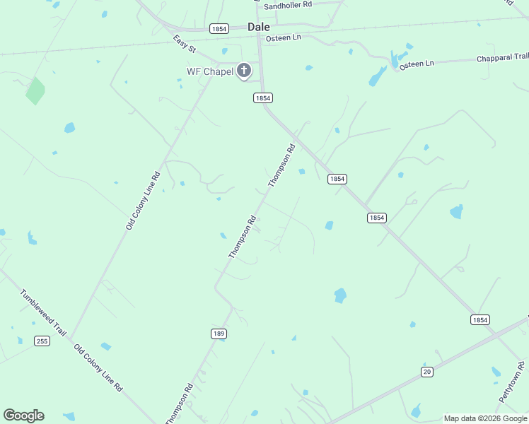 map of restaurants, bars, coffee shops, grocery stores, and more near 255 Thompson Road in Dale