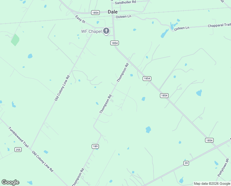 map of restaurants, bars, coffee shops, grocery stores, and more near 255 Thompson Road in Dale