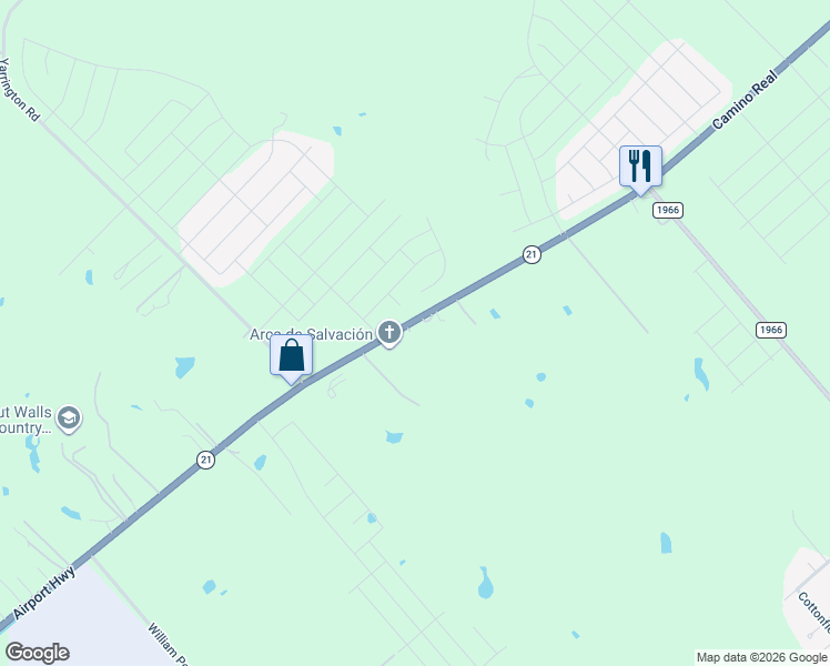 map of restaurants, bars, coffee shops, grocery stores, and more near 6048 Camino Real in Maxwell