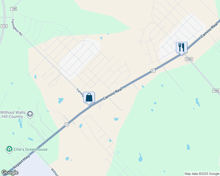map of restaurants, bars, coffee shops, grocery stores, and more near 337 Ellwood Road in Maxwell