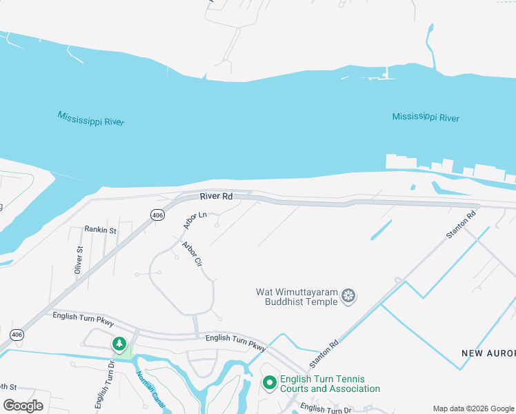 map of restaurants, bars, coffee shops, grocery stores, and more near 9001 Patterson Road in New Orleans