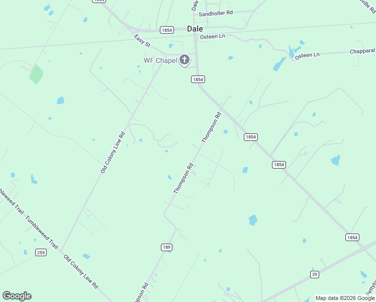 map of restaurants, bars, coffee shops, grocery stores, and more near 555 Old Colony Line Road in Dale