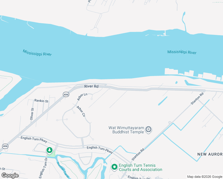 map of restaurants, bars, coffee shops, grocery stores, and more near 9001 Patterson Road in New Orleans