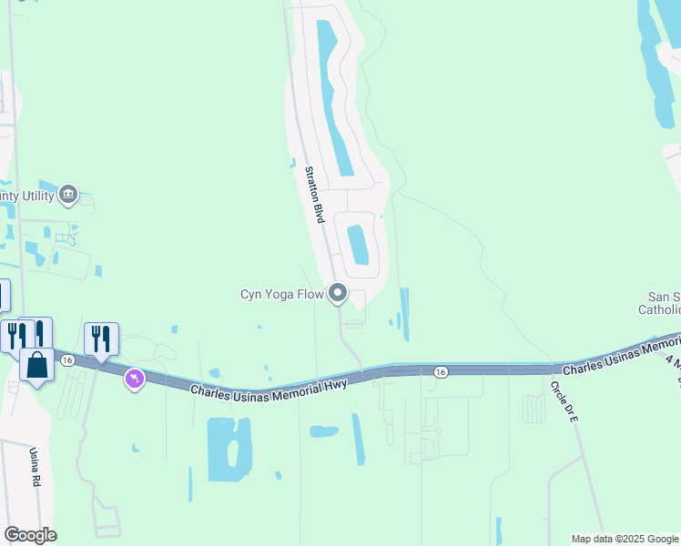 map of restaurants, bars, coffee shops, grocery stores, and more near 2775 Stratton Boulevard in St. Augustine