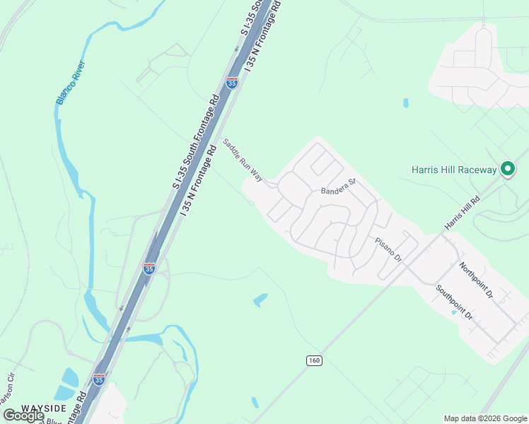 map of restaurants, bars, coffee shops, grocery stores, and more near 2702 North Interstate 35 Frontage Road in San Marcos