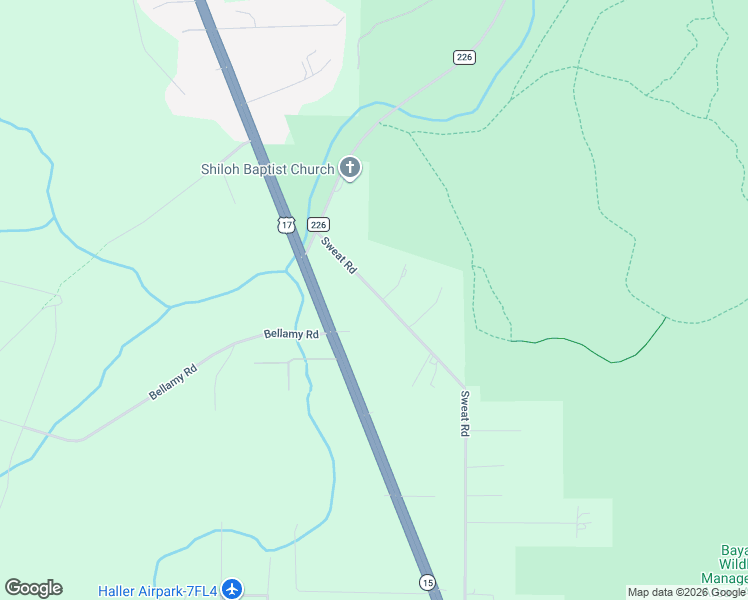 map of restaurants, bars, coffee shops, grocery stores, and more near 5142 Sweat Road in Green Cove Springs