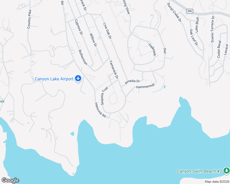 map of restaurants, bars, coffee shops, grocery stores, and more near 1300 Pecan Circle in Canyon Lake