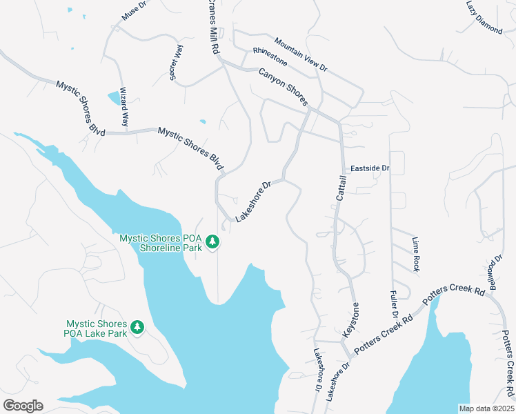 map of restaurants, bars, coffee shops, grocery stores, and more near 1208 Lakeshore Drive in Canyon Lake
