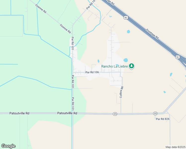 map of restaurants, bars, coffee shops, grocery stores, and more near 3513 Olivier Road in Jeanerette