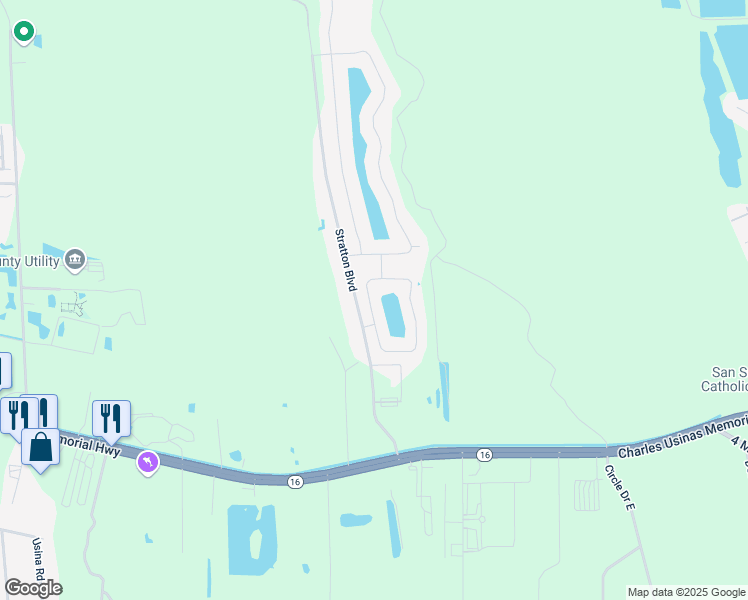 map of restaurants, bars, coffee shops, grocery stores, and more near 501 Golden Lake Loop in St. Augustine