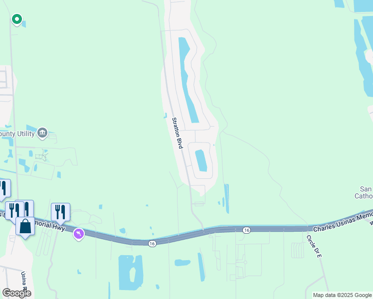 map of restaurants, bars, coffee shops, grocery stores, and more near 501 Golden Lake Loop in St. Augustine
