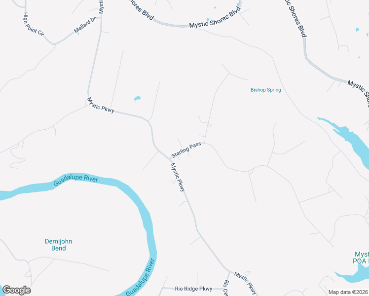 map of restaurants, bars, coffee shops, grocery stores, and more near 122 Starling Pass in Spring Branch