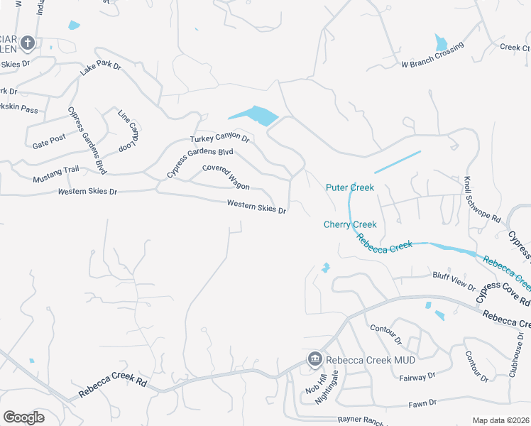 map of restaurants, bars, coffee shops, grocery stores, and more near 3360 Western Skies Drive in Spring Branch