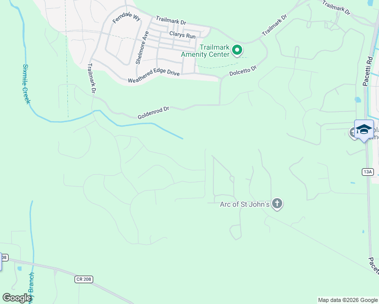 map of restaurants, bars, coffee shops, grocery stores, and more near 360 Indian Branch Ranch Road in St. Augustine