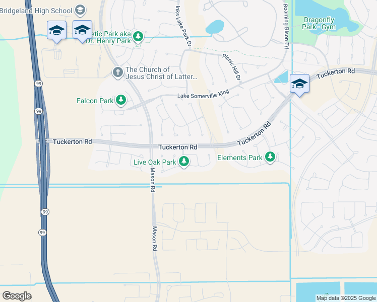 map of restaurants, bars, coffee shops, grocery stores, and more near 15006 Armadillo Lookout Trail in Cypress