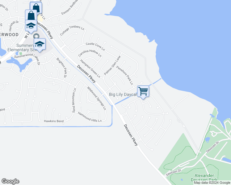 map of restaurants, bars, coffee shops, grocery stores, and more near 14322 Baron Creek Lane in Houston
