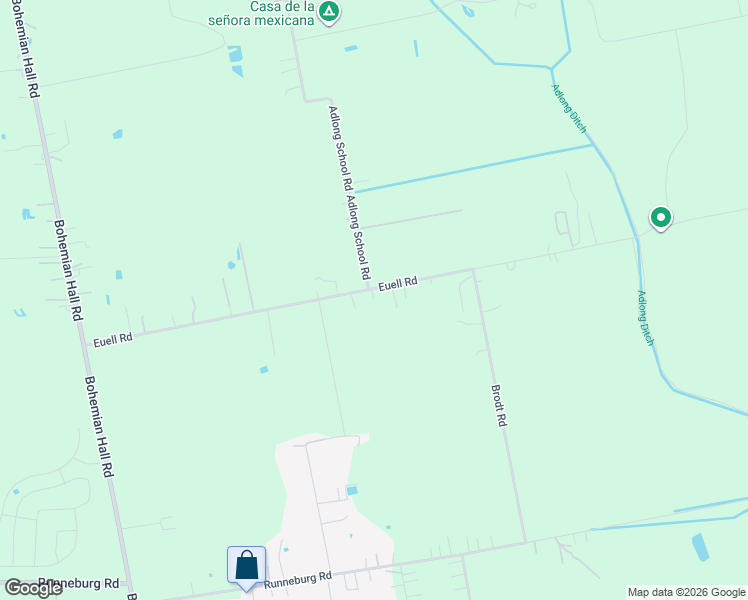 map of restaurants, bars, coffee shops, grocery stores, and more near 3330 Euell Road in Crosby