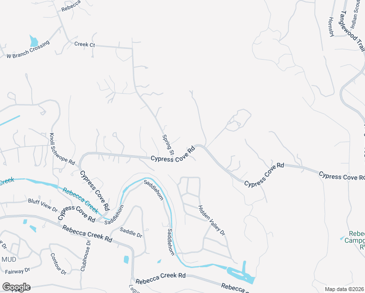 map of restaurants, bars, coffee shops, grocery stores, and more near 1121 Cypress Cove Road in Spring Branch