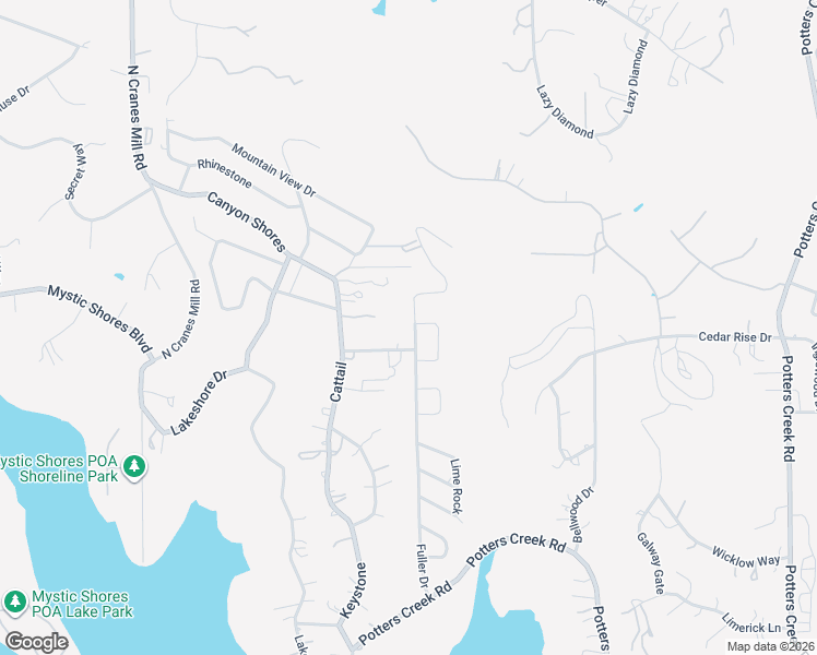 map of restaurants, bars, coffee shops, grocery stores, and more near 1217 Cattail in Canyon Lake
