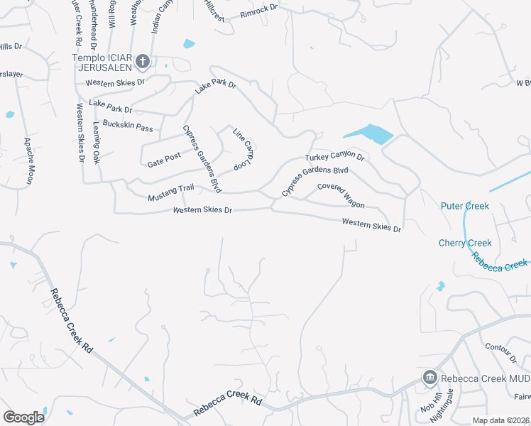 map of restaurants, bars, coffee shops, grocery stores, and more near 2888 Western Skies Drive in Spring Branch