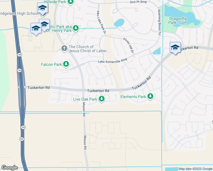 map of restaurants, bars, coffee shops, grocery stores, and more near 15006 Armadillo Lookout Trail in Harris County