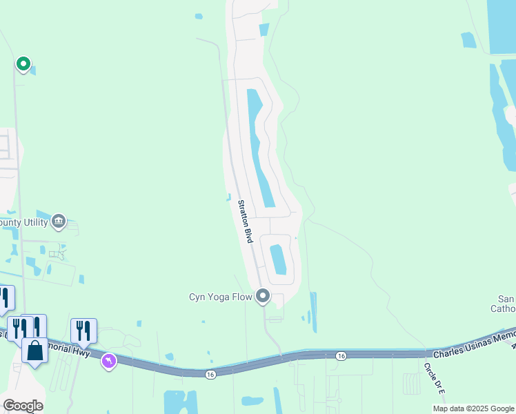 map of restaurants, bars, coffee shops, grocery stores, and more near 485 South Hamilton Springs Road in St. Augustine