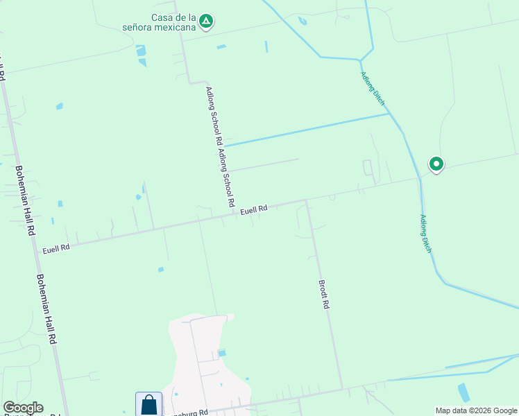 map of restaurants, bars, coffee shops, grocery stores, and more near 3500 Euell Road in Crosby