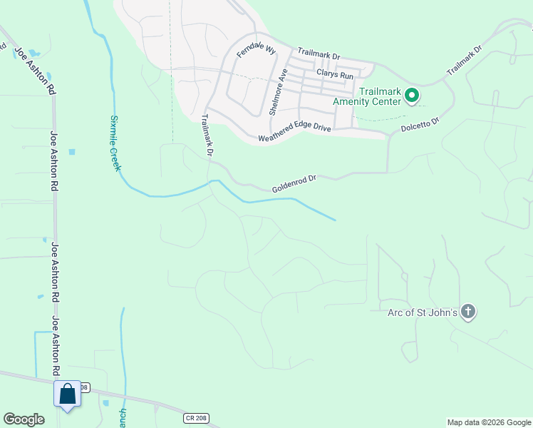 map of restaurants, bars, coffee shops, grocery stores, and more near 360 Indian Branch Ranch Road in St. Augustine