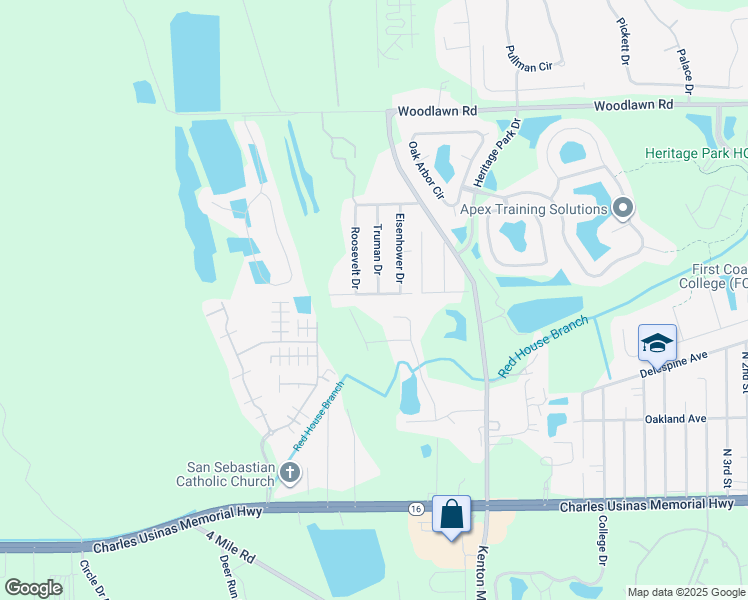 map of restaurants, bars, coffee shops, grocery stores, and more near 1021 Kennedy Drive in St. Augustine