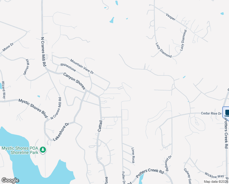 map of restaurants, bars, coffee shops, grocery stores, and more near 2099 Dry Creek in Canyon Lake
