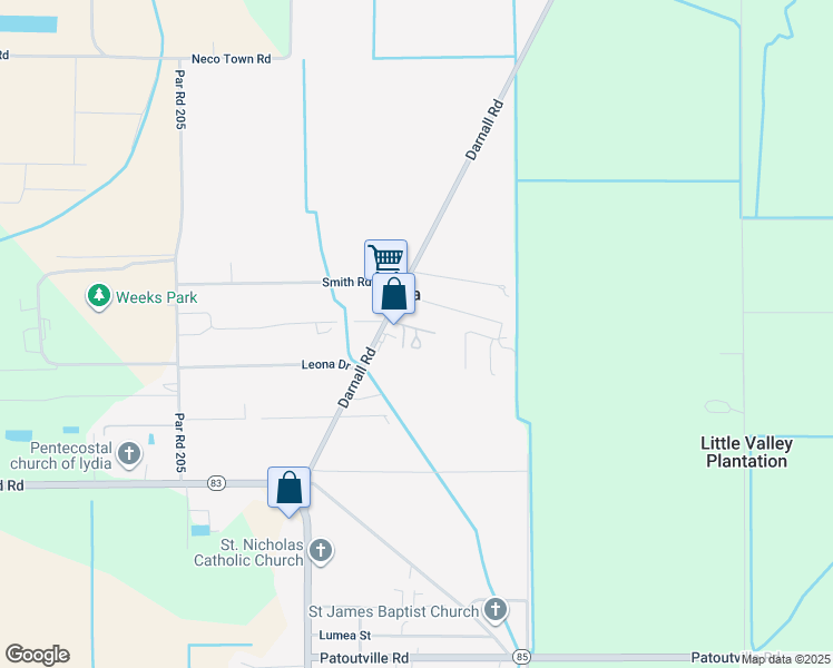 map of restaurants, bars, coffee shops, grocery stores, and more near in Lydia