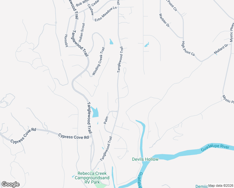 map of restaurants, bars, coffee shops, grocery stores, and more near 4421 Tanglewood Trail in Spring Branch