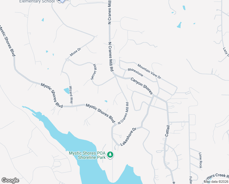 map of restaurants, bars, coffee shops, grocery stores, and more near 114 Spirit Circle in Spring Branch