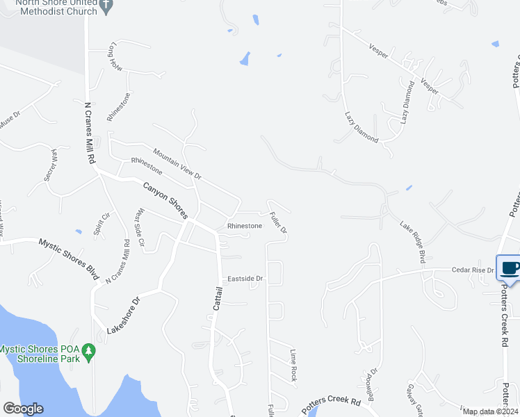 map of restaurants, bars, coffee shops, grocery stores, and more near 2099 Dry Creek in Canyon Lake