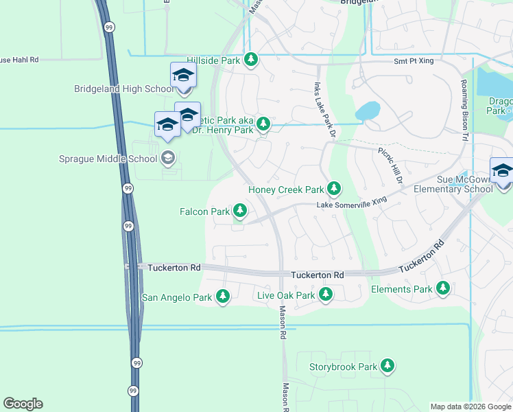 map of restaurants, bars, coffee shops, grocery stores, and more near 19527 Texas Persimmon Court in Cypress