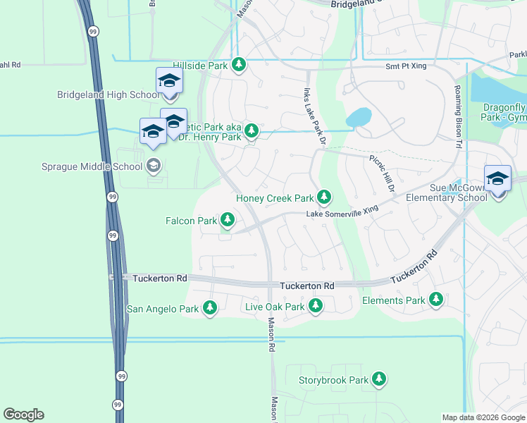 map of restaurants, bars, coffee shops, grocery stores, and more near 19527 Texas Persimmon Court in Harris County