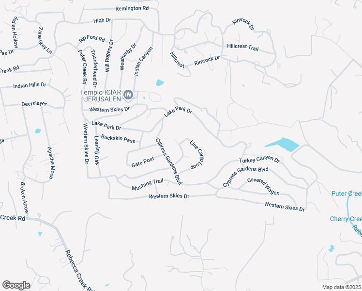 map of restaurants, bars, coffee shops, grocery stores, and more near 309 Line Camp Loop in Spring Branch