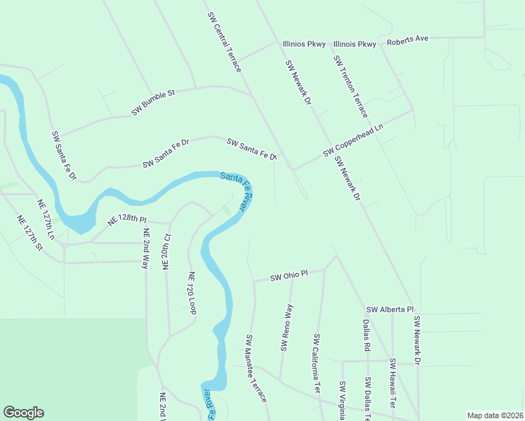 map of restaurants, bars, coffee shops, grocery stores, and more near 158 Santa Fe Rd in Fort White