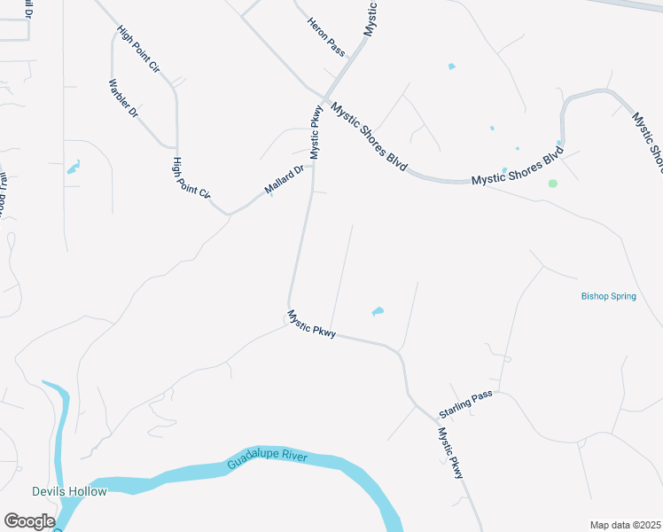 map of restaurants, bars, coffee shops, grocery stores, and more near 141 Gadwall Way in Spring Branch