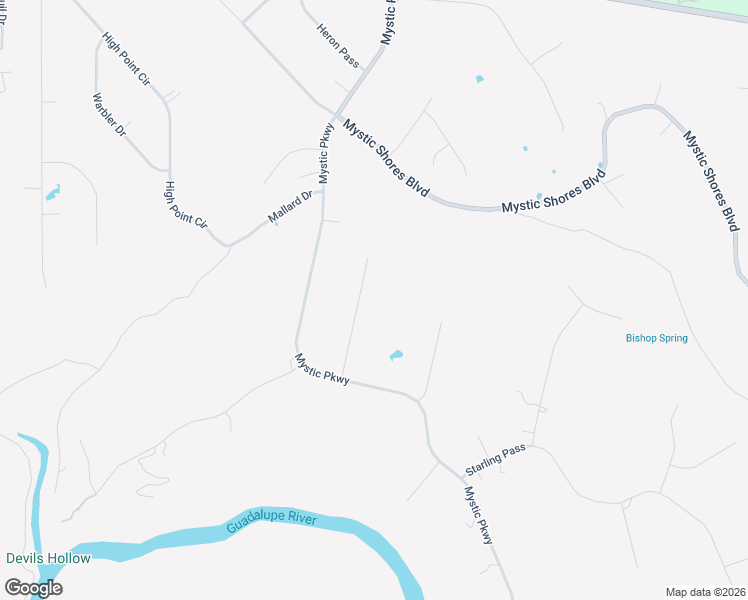 map of restaurants, bars, coffee shops, grocery stores, and more near 148 Gadwall Way in Spring Branch