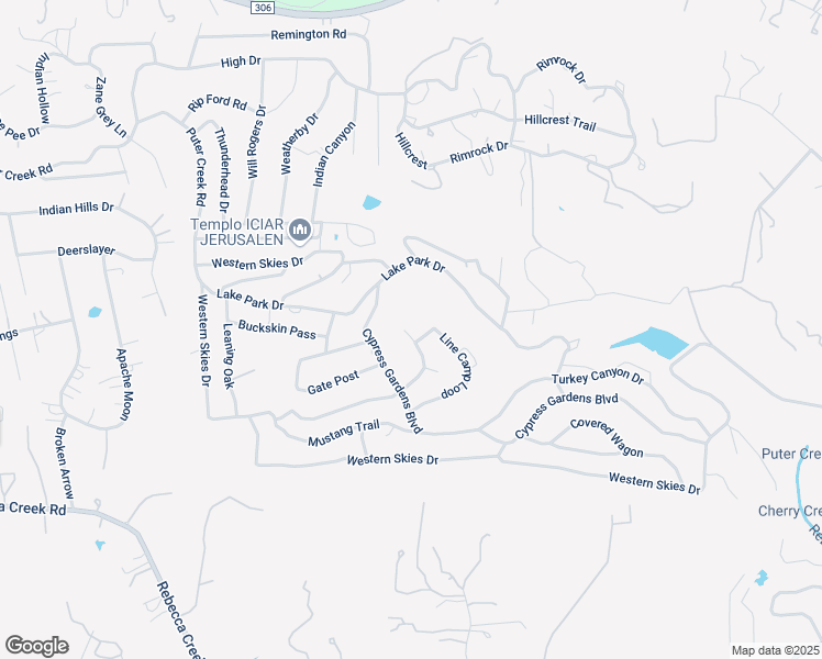 map of restaurants, bars, coffee shops, grocery stores, and more near 309 Line Camp Loop in Spring Branch