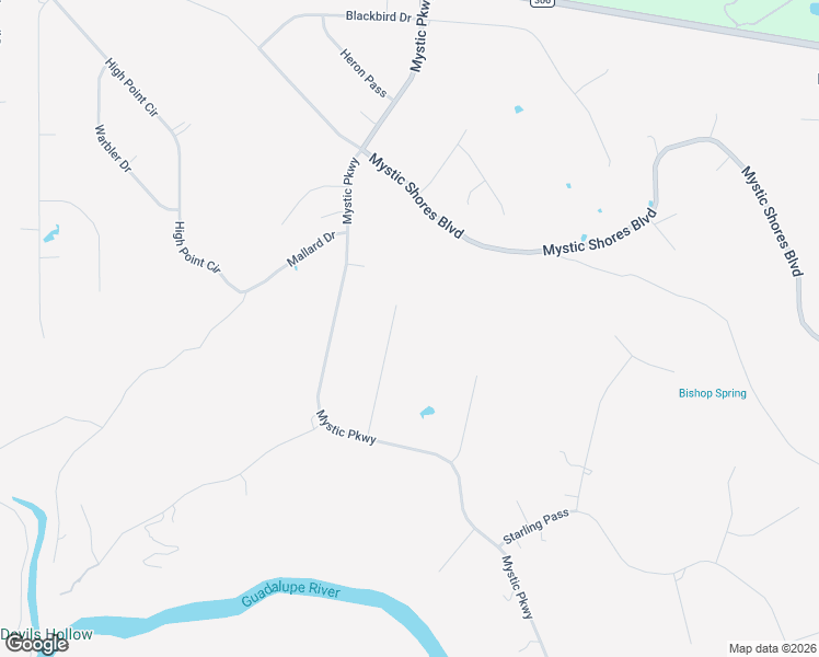 map of restaurants, bars, coffee shops, grocery stores, and more near 166 Gadwall Way in Spring Branch