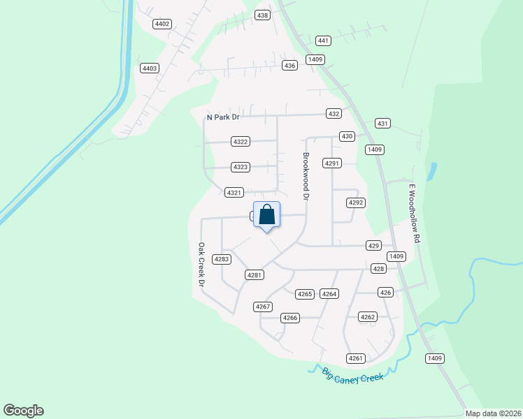 map of restaurants, bars, coffee shops, grocery stores, and more near 108 County Road 4284 in Dayton