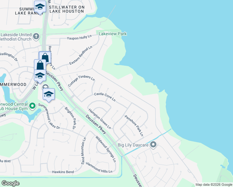 map of restaurants, bars, coffee shops, grocery stores, and more near 13918 Polarstone Court in Houston